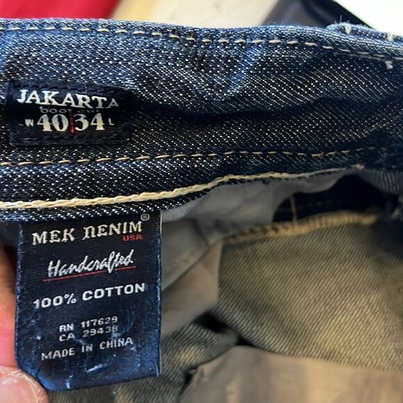 MEK Denim Men’s size W 40 denim jeans shorts Jorts baggy Skater - Picture 16 of 16